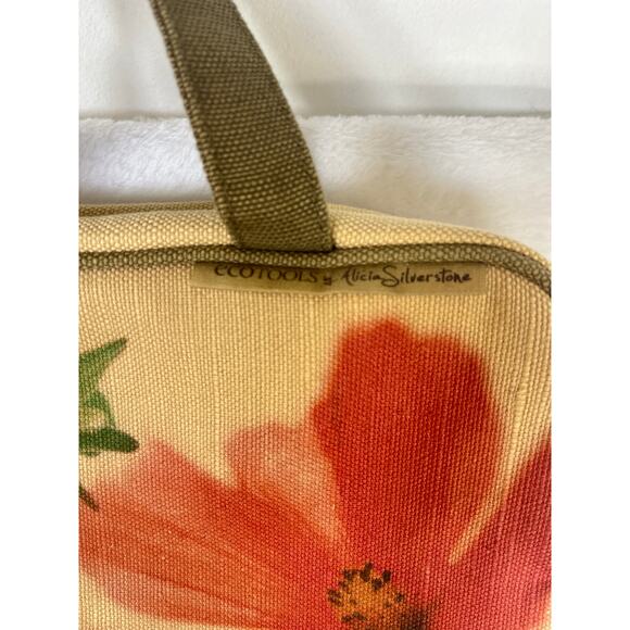 NWT Ecotools Alicia Silverstone 2009 Limited Edition Travel Bag Floral Granola - Picture 6 of 11